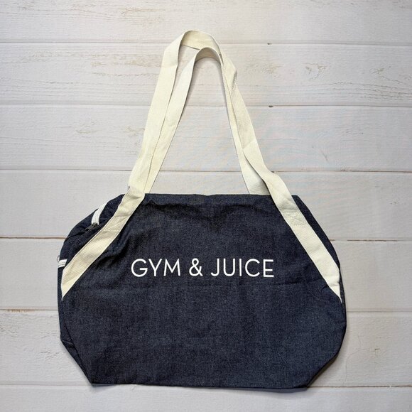 Gym & Juice - Blue Gym/Yoga Bag. Size: 19” x 7.5” x 8” - Picture 1 of 6